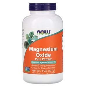 Now Foods, Magnesium Oxide Pure Powder, 8 oz (227 g) - HealthCentralUSA