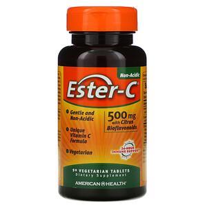 American Health, Ester-C, 500 mg, 90 Vegetarian Tablets - HealthCentralUSA