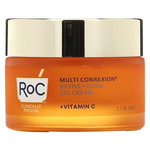 RoC, Multi Correxion, Revive + Glow, Gel Cream + Vitamin C, 1.7 oz (48 g) - HealthCentralUSA