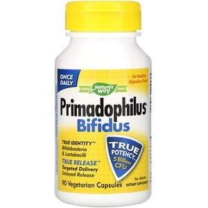 Nature's Way, Primadophilus Bifidus, For Adults, 5 Billion CFU, 90 Vegetable Capsules - HealthCentralUSA