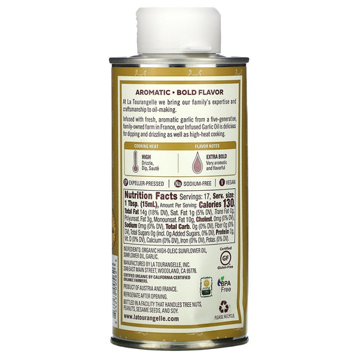 La Tourangelle, Infused Garlic Oil, 8.45 fl oz (250 ml) - HealthCentralUSA