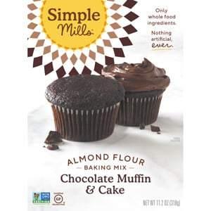 Simple Mills, Almond Flour Baking Mix, Chocolate Muffin & Cake, 11.2 oz (318 g) - HealthCentralUSA