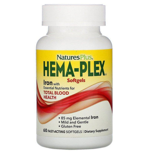 Nature's Plus, Hema-Plex, 60 Fast-Acting Softgels - HealthCentralUSA