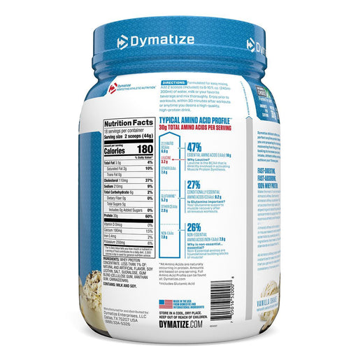 Dymatize Nutrition, Athlete’s Whey, Vanilla Shake, 1.75 lb (792 g) - HealthCentralUSA