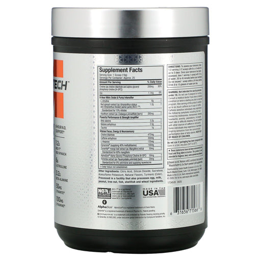 Muscletech, Shatter Pre-Workout Elite, Icy Charge, 1.04 lbs (472 g) - HealthCentralUSA