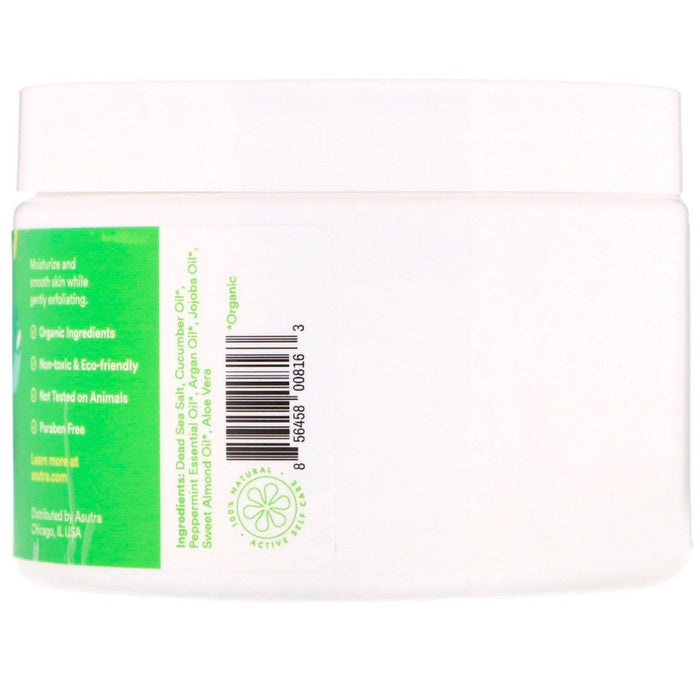 Asutra, Scrub The Day Away, Exfoliating Body Scrub, Cooling Cucumber, 12 oz (350 g) - HealthCentralUSA