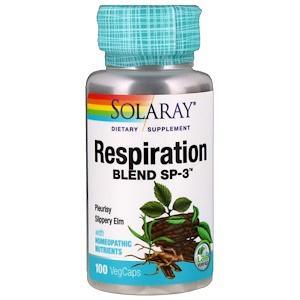 Solaray, Respiration Blend SP-3, 100 VegCaps - HealthCentralUSA