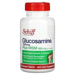 Schiff, Glucosamine Plus MSM, 500 mg, 150 Coated Tablets - HealthCentralUSA