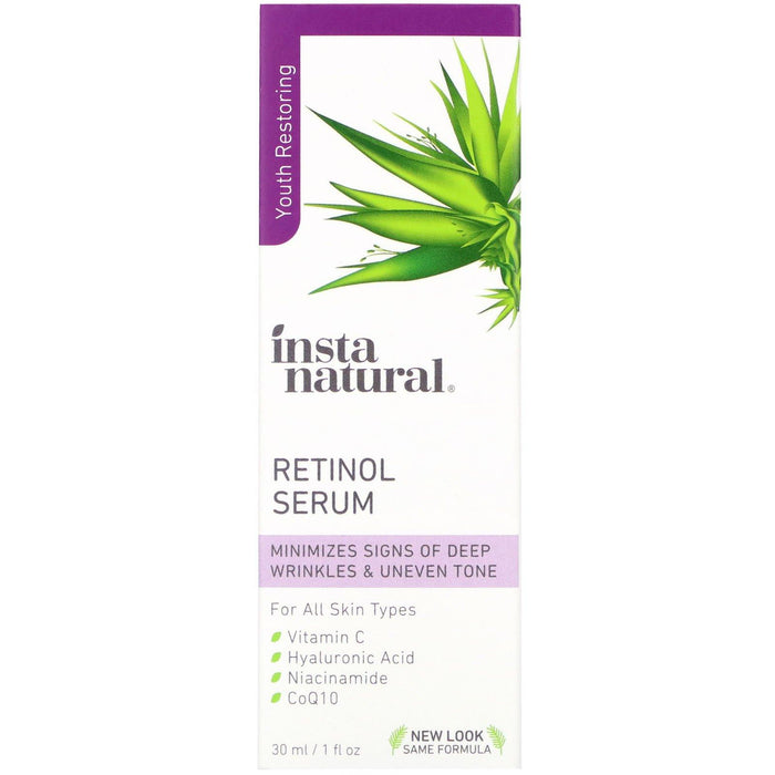 InstaNatural, Retinol Serum, Youth Restoring, 1 fl oz (30 ml) - HealthCentralUSA