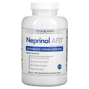 Arthur Andrew Medical, Neprinol AFD, Advanced Fibrin Defense, 500 mg, 300 Capsules - HealthCentralUSA