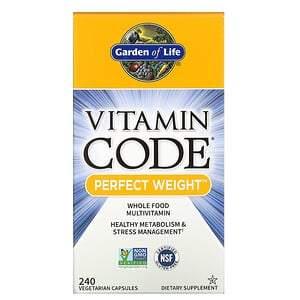 Garden of Life, Vitamin Code, Perfect Weight, 240 Vegetarian Capsules - HealthCentralUSA
