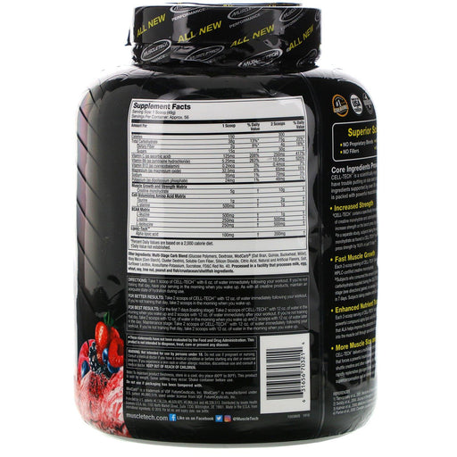 Muscletech, Performance Series, CELL-TECH, The Most Powerful Creatine Formula, Fruit Punch, 6.00 lb (2.72 kg) - HealthCentralUSA