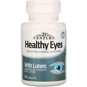 21st Century, Healthy Eyes with Lutein, 60 Tablets - HealthCentralUSA