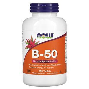 Now Foods, B-50, 250 Tablets - HealthCentralUSA