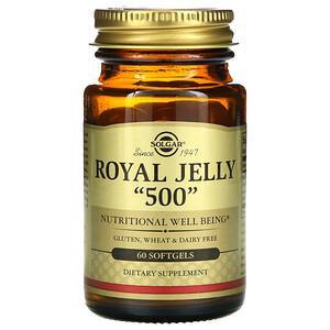Solgar, Royal Jelly 500, 60 Softgels - HealthCentralUSA