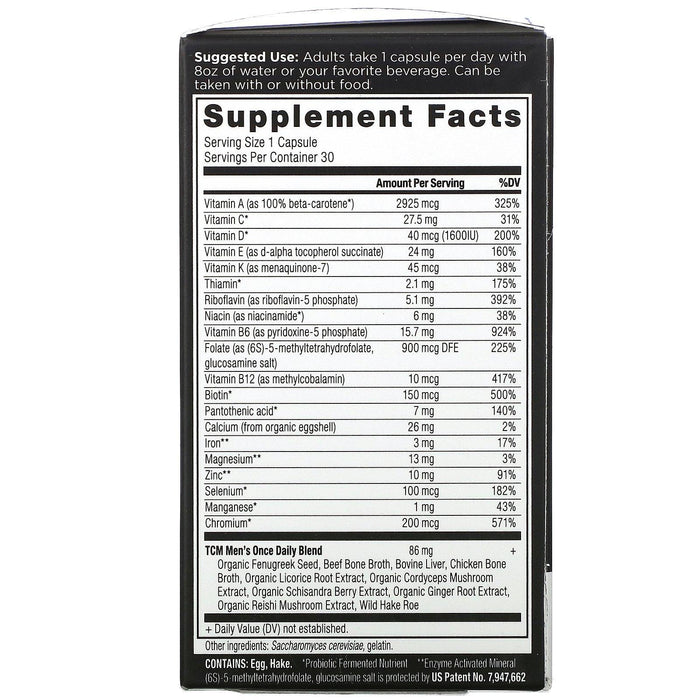 Dr. Axe / Ancient Nutrition, Ancient Multi, Men's One Daily, 30 Capsules - HealthCentralUSA