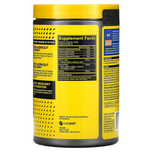 Cellucor, BCAA Sport, All Day Hydration & Recovery, Cherry Limeade, 11.6 oz (330 g) - HealthCentralUSA