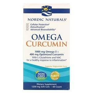 Nordic Naturals, Omega Curcumin, 1,250 mg, 60 Soft Gels - HealthCentralUSA