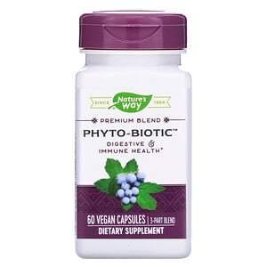 Nature's Way, Phyto-Biotic, Digestive & Immune Health, 3 Part Blend, 60 Vegan Capsules - HealthCentralUSA