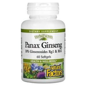 Natural Factors, Panax Ginseng, 60 Softgels - HealthCentralUSA
