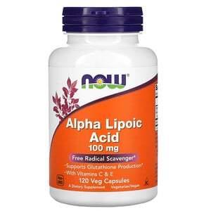 Now Foods, Alpha Lipoic Acid, 100 mg, 120 Veg Capsules - HealthCentralUSA