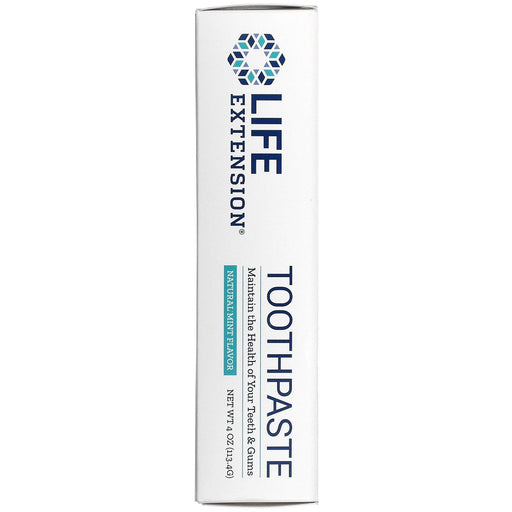Life Extension, Toothpaste, Natural Mint Flavor, 4 oz (113.4 g) - HealthCentralUSA