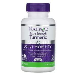 Natrol, Extra Strength Turmeric, Advanced, 60 Capsules - HealthCentralUSA