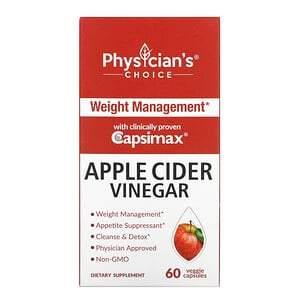 Physician's Choice, Apple Cider Vinegar, 60 Veggie Capsules - HealthCentralUSA