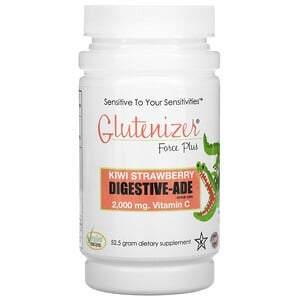 Sufficient C, Glutenizer Force Plus, Kiwi Strawberry, 2,000 mg , 52.5 g - HealthCentralUSA