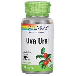Solaray, Uva Ursi, 460 mg, 100 VegCaps - HealthCentralUSA
