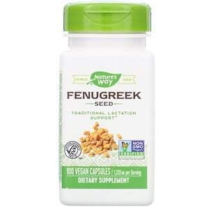 Nature's Way, Fenugreek Seed, 610 mg, 100 Vegan Capsules - HealthCentralUSA