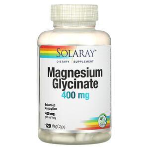 Solaray, Magnesium Glycinate, 100 mg, 120 VegCaps - HealthCentralUSA