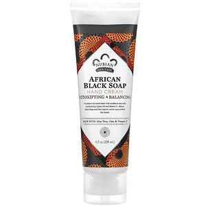 Nubian Heritage, Hand Cream, African Black Soap, 4 fl oz (118 ml) - HealthCentralUSA