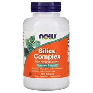 Now Foods, Silica Complex, 180 Tablets - HealthCentralUSA