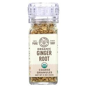 Pure Indian Foods, Organic Ginger Root, Coarse Granules, 2 oz (56 g) - HealthCentralUSA