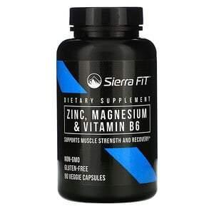 Sierra Fit, Zinc, Magnesium & Vitamin B6, 90 Veggie Capsules - HealthCentralUSA