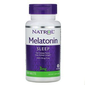 Natrol, Melatonin, 3 mg, 120 Tablets - HealthCentralUSA