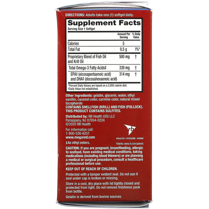 Schiff, MegaRed, Advanced 4 In 1, 500 mg, 80 Softgels - HealthCentralUSA