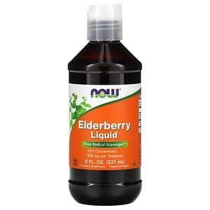Now Foods, Elderberry Liquid, 500 mg, 8 fl oz (237 ml) - HealthCentralUSA