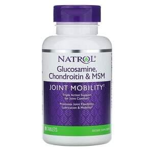 Natrol, Glucosamine, Chondroitin & MSM, 90 Tablets - HealthCentralUSA