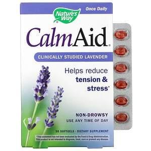 Nature's Way, CalmAid, Clinically Studied Lavender, 30 Softgels - HealthCentralUSA