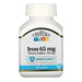 21st Century, Iron, 65 mg, 120 Tablets - HealthCentralUSA