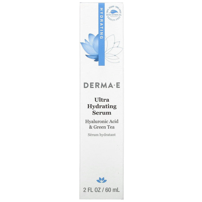 Derma E, Ultra Hydrating Serum, 2 fl oz (60 ml) - HealthCentralUSA