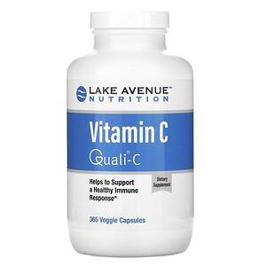 Lake Avenue Nutrition, Vitamin C, Quali-C, 1,000 mg, 365 Veggie Capsules - HealthCentralUSA
