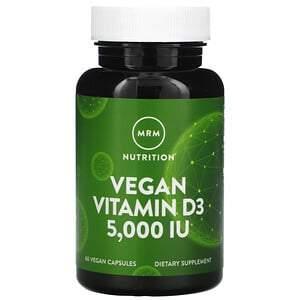 MRM, Vegan Vitamin D3, 5,000 IU, 60 Vegan Capsules - HealthCentralUSA