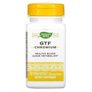 Nature's Way, GTF Chromium, 200 mcg, 100 Vegan Capsules - HealthCentralUSA