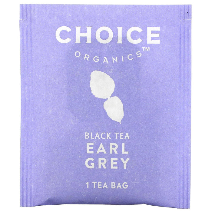 Choice Organic Teas, Black Tea, Earl Grey, 16 Tea Bags, 1.12 oz (32 g) - HealthCentralUSA