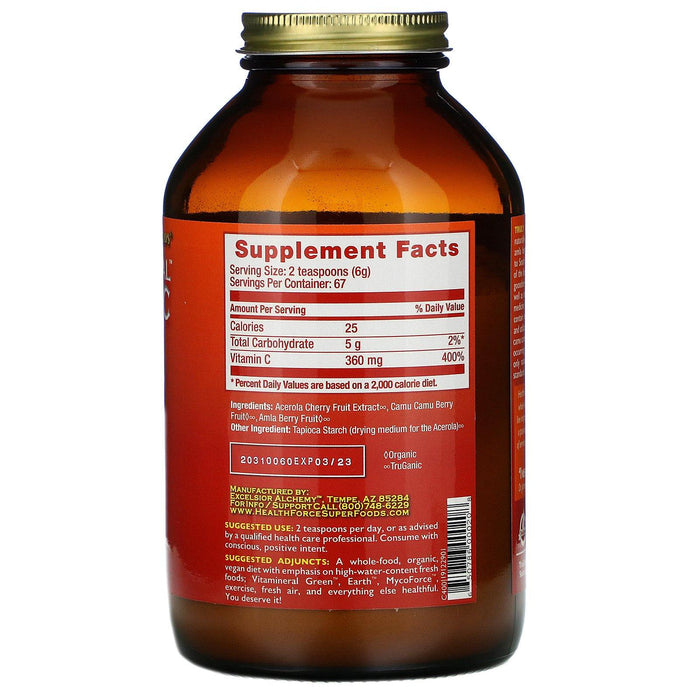 HealthForce Superfoods, Truly Natural Vitamin C, 14.1 oz (400 g) - HealthCentralUSA
