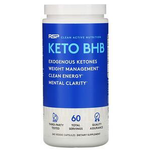 RSP Nutrition, Keto BHB, 240 Veggie Capsules - HealthCentralUSA