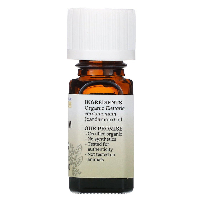 Aura Cacia, Pure Essential Oil, Organic Cardamom, .25 fl oz (7.4 ml) - HealthCentralUSA